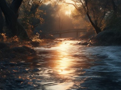 暮色中的时光缓缓流逝