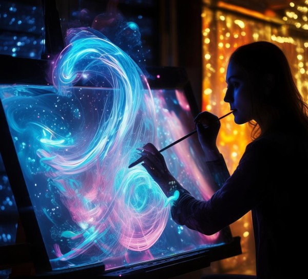 科技与创新画，艺术与科技的完美融合